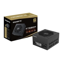 Fonte  750W Gigabyte 80 Plus Gold Full Modular PFC Ativo Com Cabo Preta - GP-P750GM