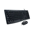 KIT Mouse E Teclado Logitech Mk200 Multimidia C/fio Preto - 920-002718