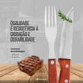 Conjunto Talheres de 12 Peças de Facas e Garfos de Madeira