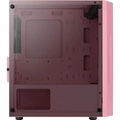 Gabinete Gamer Aerocool Trinity Mini Rosa Lateral Vidro