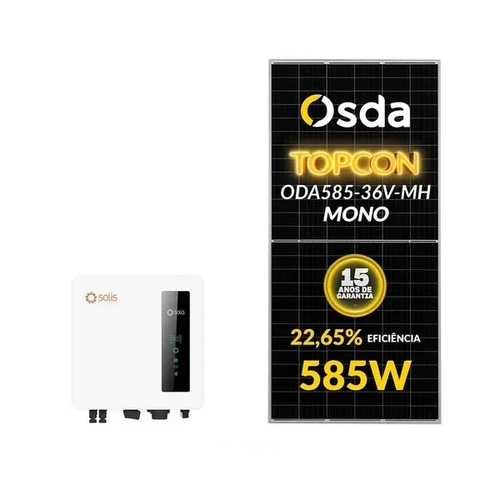 Gerador Solar Solis 5,85 Kwp Mon. 220v Fibromadeira (4k/585w)