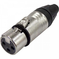 Conector Cannon Fêmea 3 Polos Metal Jccn0017 Storm - Pct / 10