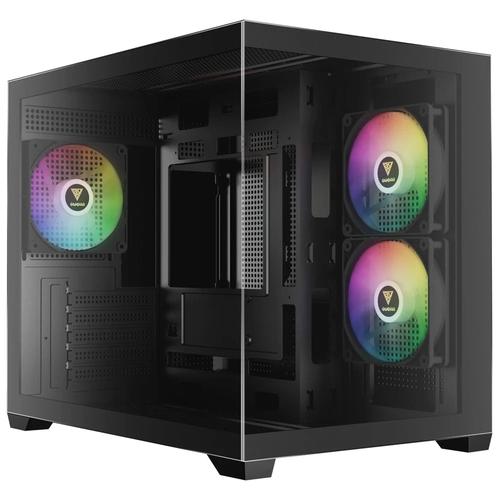 Gabinete Gamer Gamdias Aura GC10M ARGB V2 Preto com 3 Fans