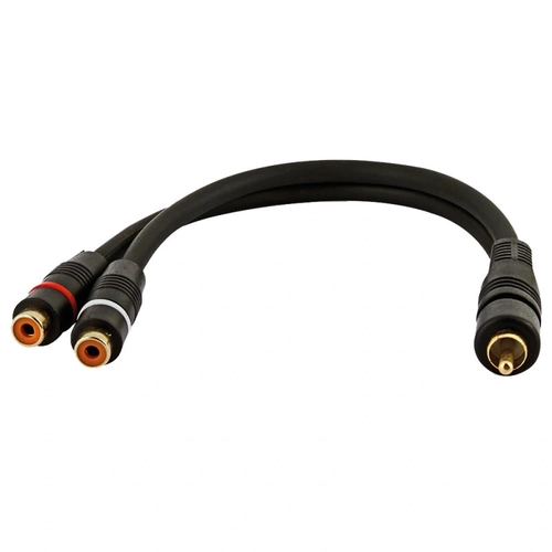 Cabo De Audio y Evus C-016 1 Rca Macho x 2 Rca Femea 20cm