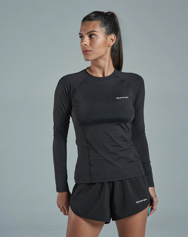 Blusa Feminina Long Sleeve - Preta (Galapagos)