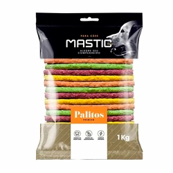 Palito Mastig Rígido Colorido para Cães 8mm x5 1kg