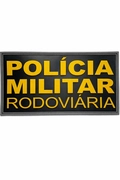 Emborrachado Costas- Polícia Militar Rodoviária ( 20cm x 9cm)