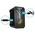 Caixa de Som Gamer Exbom CS-C54 10W LED Space RGB P2 USB 1.2m de Cabo