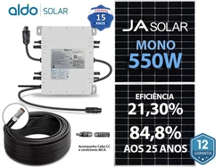 Gerador De Energia Solar Deye Micro Inversor Laje Solar Group Deye Microinversor Gf 4,4kwp Ja Deep Blue Mono 550w Sun 2kw 4mppt Mono 220v Com Cabo
