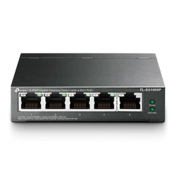 Switch Gigabit 10/100/1000 de Mesa C/ 5 Portas (4 Poe) Tl-sg1005p Smb