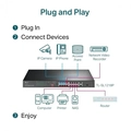 Switch Não Gerenciável Tp-link C/ 16p 10/100mbps Poe+ e 2p Gigabit - Tl-sl1218p