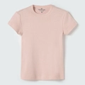 Camiseta Manga Curta Rosa Claro Hering - Feminina