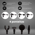 Massageador Pistola Elétrico Corporal Dobrável Relax Action Fitness