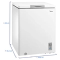 Freezer 145l Midea Horizontal 01 Tampa - Mdrc207sla012