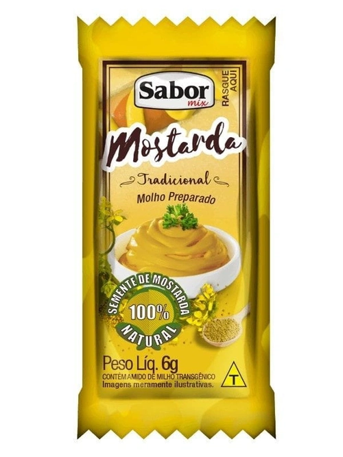 Mostarda Sache 6g Sabor Mix c/ 156 (FARDO C/ 12)