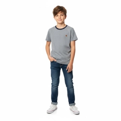 Camiseta Manga Curta Yeaqp Masculina - Azul