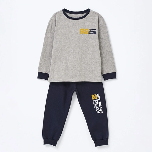 Conjunto Camiseta Manga Longa e Calça 92 From NYC Hering - Masculino