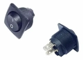 Chave Interruptor Gangorra C/ Rosca 2 Terminal Preto