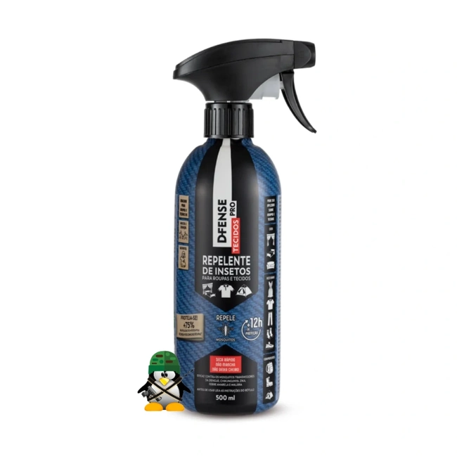 Repelentes de Insetos para Roupas D-Fense Pro Tecidos 500ml (Spray)