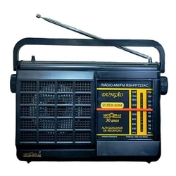 Rádio Portátil Motobras Rm-pft22ac 2 Faixas Preto
