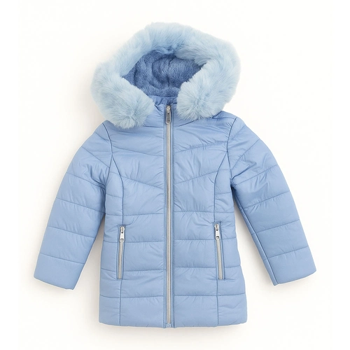 Jaqueta Puffer Capuz com Pelinho e Forro Peluciado Grand Bazar - Feminina