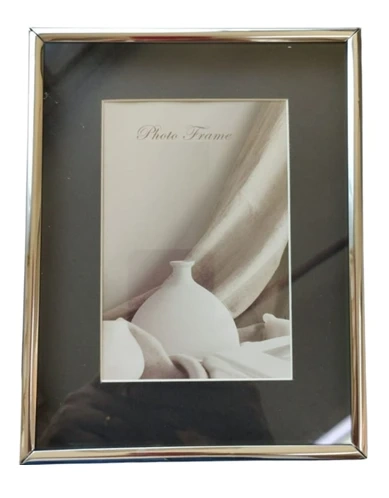 Porta Retrato 15X21 - 6046 alumínio , vidro - vertical e horizontal