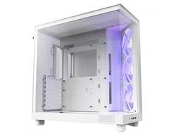 Gabinete Gamer Nzxt H6 Flow Branco Rgb Lateral de Vidro Atx/micro-atx/mini-itx - Cc-h61fw-r1