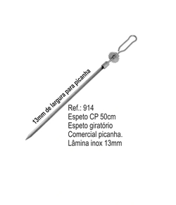 Espeto Giratório Cp 50cm 13mm