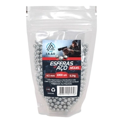 Esfera Airgun Aço 4,5mm 1000 BB´s (Leão)