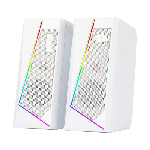 CAIXA DE SOM GAMER REDRAGON ANVIL BRANCO RGB - GS520W