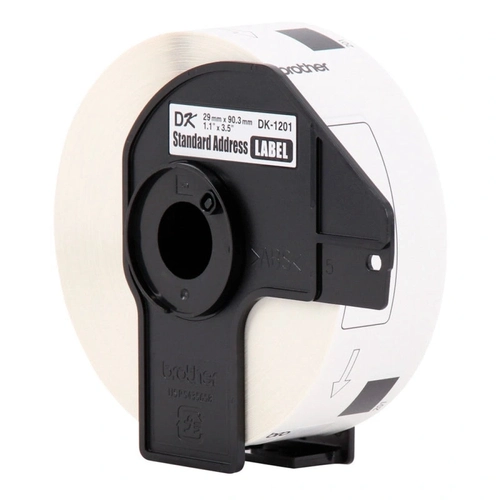 Etiquetas De Papel Brother 400 Etiquetas Preto Sobre Branco - Dk1201