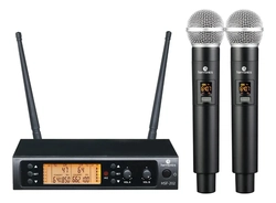 MICROFONE SEM FIO DUPLO HARMONICS HSF200 – UHF / DISPLAY DIGITAL / AUTO SCAN