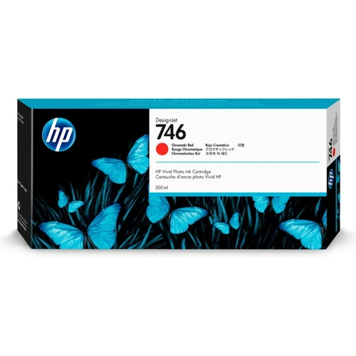 Cartucho De Tinta Hp 746 Verm. Crom. Pluk 300ml P2v81a