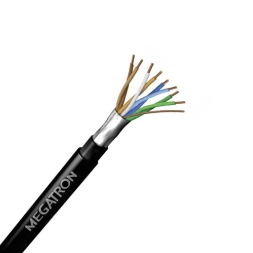 Cabo Lan Megacabos Cat5e Externo Blindagem Capa Dupla 500m