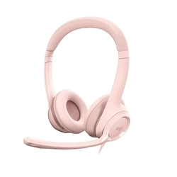 Headset Logitech H390 Rosa Estéreo Usb - 981-001280
