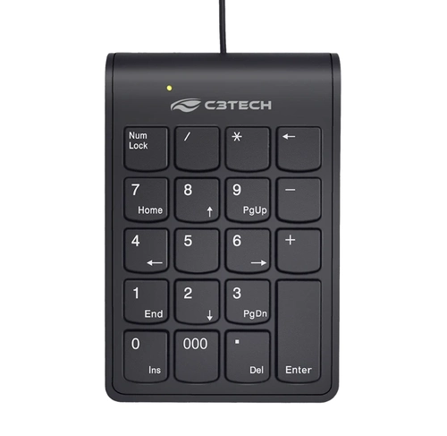 Teclado Numérico, USB, KN-12BK C3Tech