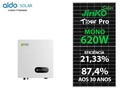 Kit Energia Solar 700 KWh - 5,58KWp com 9 Painéis JINKO 620W e Inversor CHINT, Minitrilho