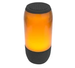 Mini Caixa De Som Pulse 3 Led Rgb Portátil Bluetooth Preto
