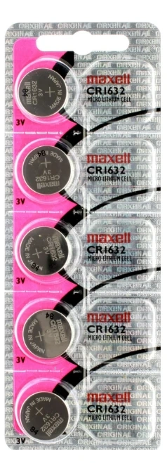 CR1632 Maxell  - 3V Lithium cartela c/5un.