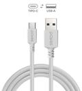 Cabo para Celular Tablet Carregamento Usb a 2.0 m P/ Usb Tipo-c - Branco - 2 Mts - Puacb-02