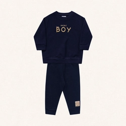 Conjunto Blusão e Calça Mini Boy Marinho Fakini – Masculino