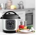 Panela Pressão Elétrica Britânia 3 Litros BPP01PI 9 Programas Antiaderente Compacta 127V