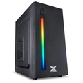 Gabinete Gamer Australis Preto Frontal Com Fita Led Rgb