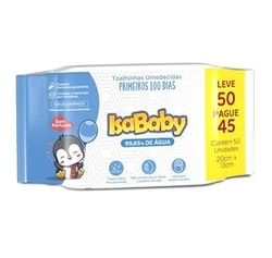 Toalhinhas Umedecidas Primeiro 100 Dias IsaBaby Contém 50 Unidades