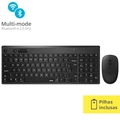 Teclado e Mouse Sem Fio Rapoo Bluetooth RA003 Preto