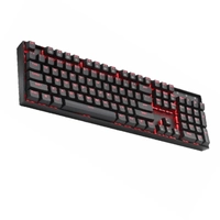 Teclado Gamer Mecânico Redragon Mitra Switch Otemu Brown C/Led Red USB ...