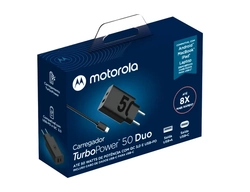 Carregador Motorola Turbo Power 50w - Cabo Usb-c - Cor Preto