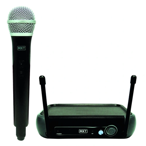 Microfone Sem Fio Mxt Uhf202/201 Frequencia 687.6mhz