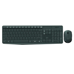 Combo Teclado+mouse Logitech Mk235 Wireless Compact Usb Preto