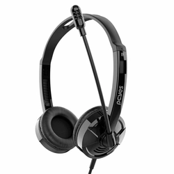 Fone de Ouvido Headset Office Hb500 Pcyes Driver 30mm C/ Cabo Usb - Phb500